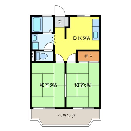 コーポ日比野の物件間取画像